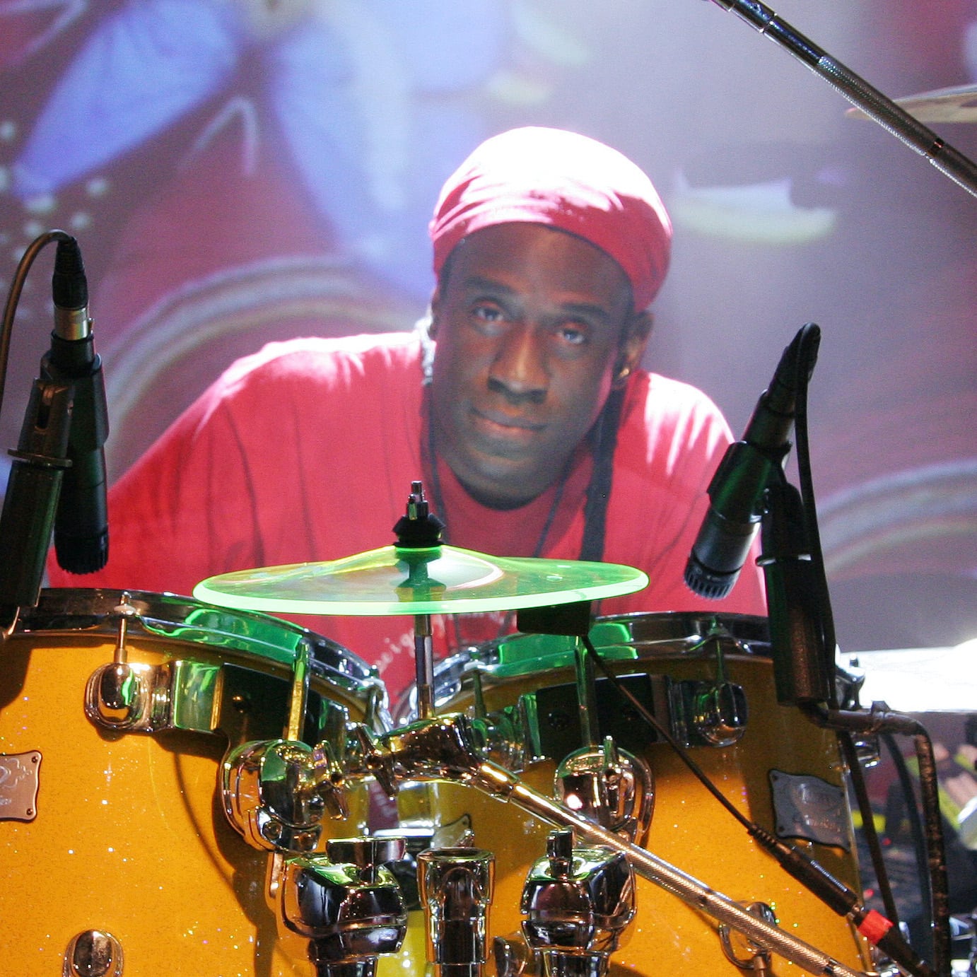 Will Calhoun at the Highline Ballroom in New York on October 30, 2009. © Lia Chang