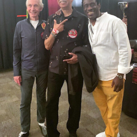 Incredible surprise while visiting Charlie Watts backstage: Zigaboo appears!